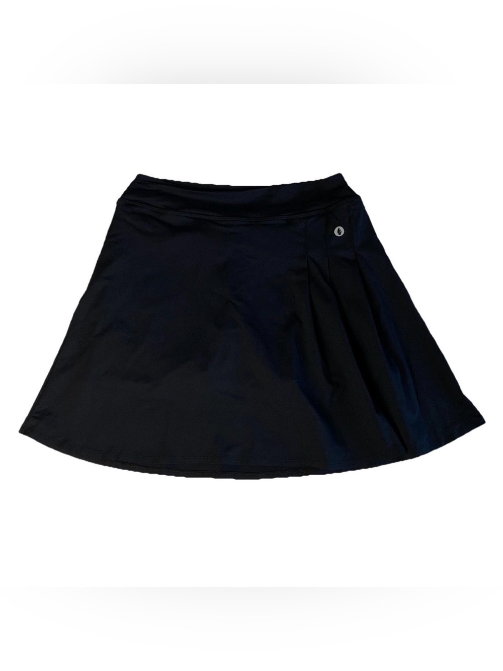 Dona Jo Active Skort Size 3 XL Solid Black Pockets Stretch Pleated Skirt Donajo